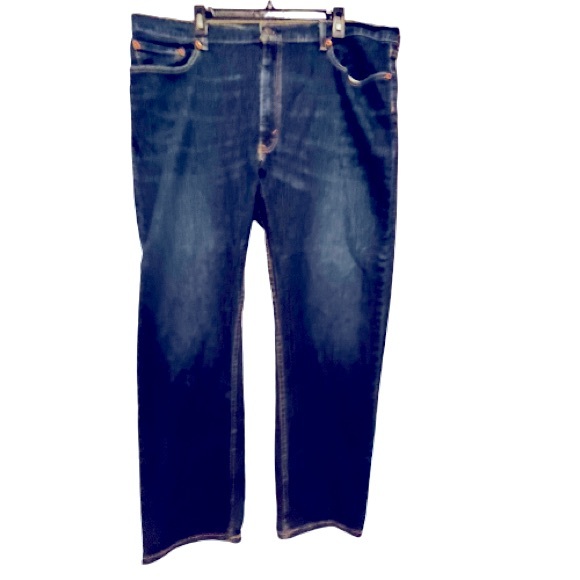 Levi’s Men’s 505 Dark Wash Denim Jeans - Picture 3 of 6